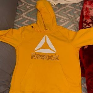 Yellow Reebok pullover sweater
